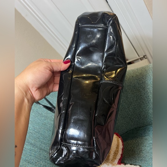 Coach Black Patent Leather Tote bag #F15245 - Picture 6 of 6